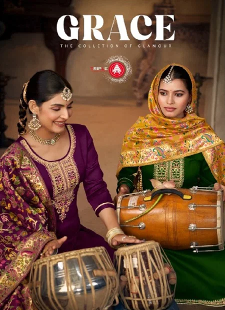 Triple Aaa By Grace Jam Cotton Jarkan Dress Material Online Wholesale